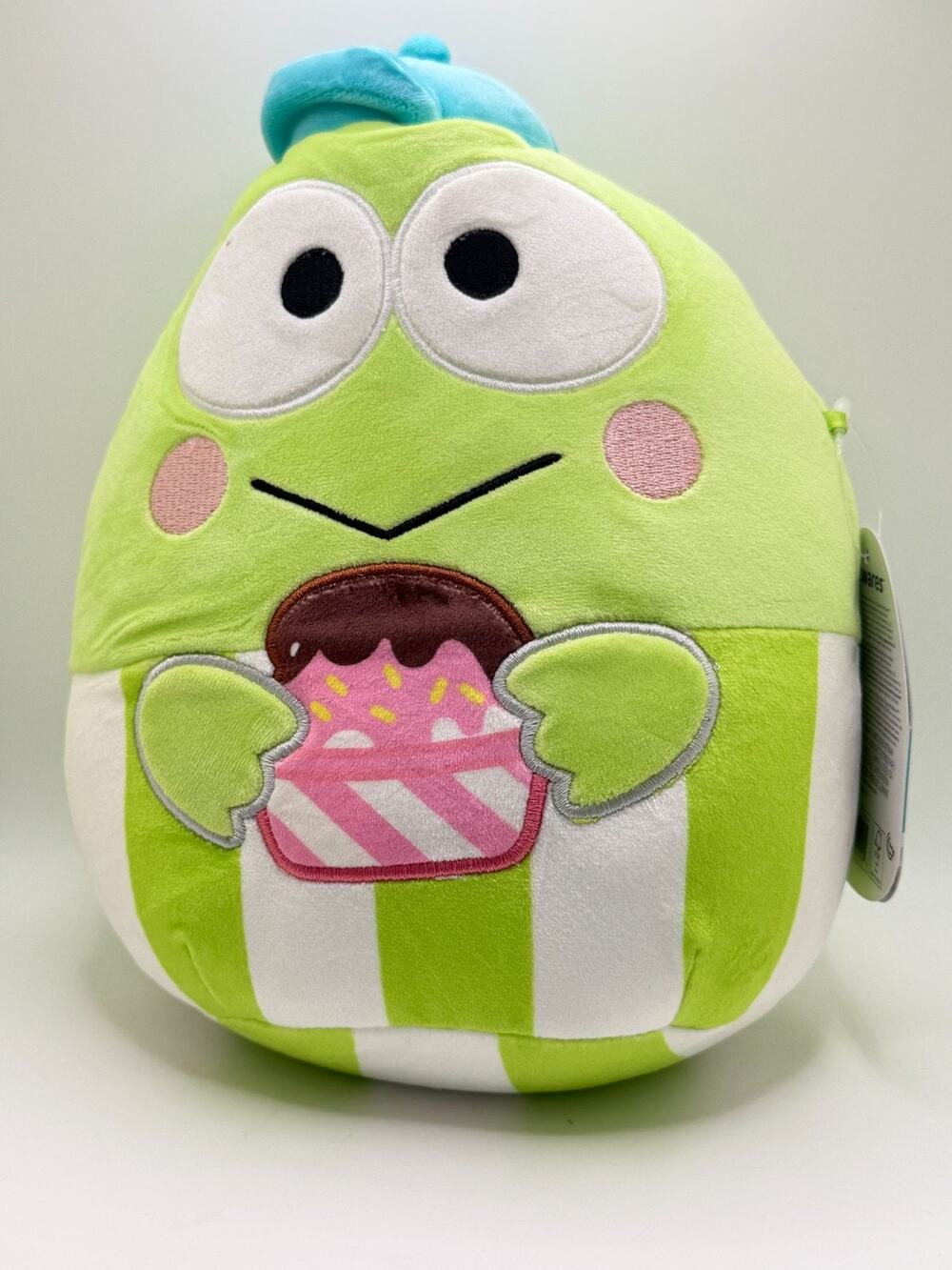 Squishmallow- NWT! 8in Hello Kitty & Friends Keroppi Plush Toy Adorable Design G